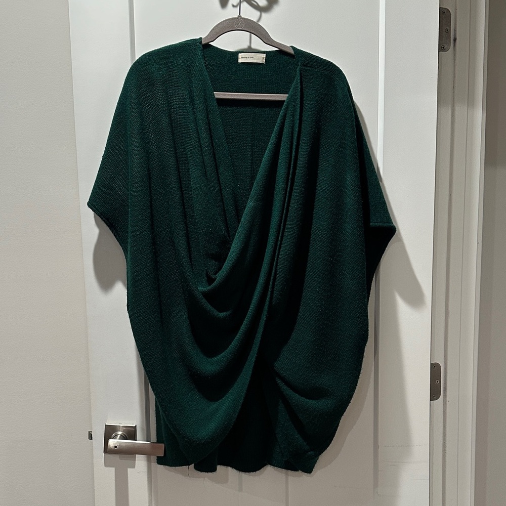 Sleeping on Snow Pine Green sweater